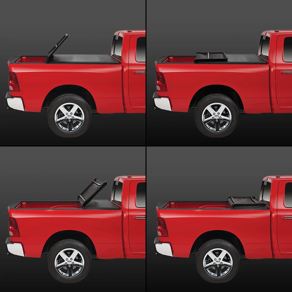 Tri-Fold Adjustable Soft Tonneau Cover D120