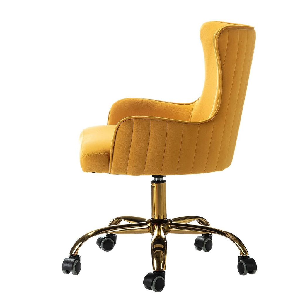 Blue Task Chair with Golden Base R5486