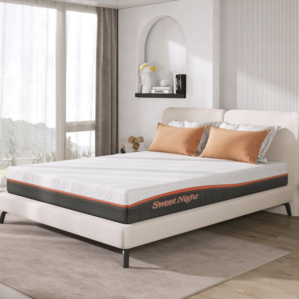 10 Inch Queen Memory Foam Pocket Spring Hybrid Mattress L8285