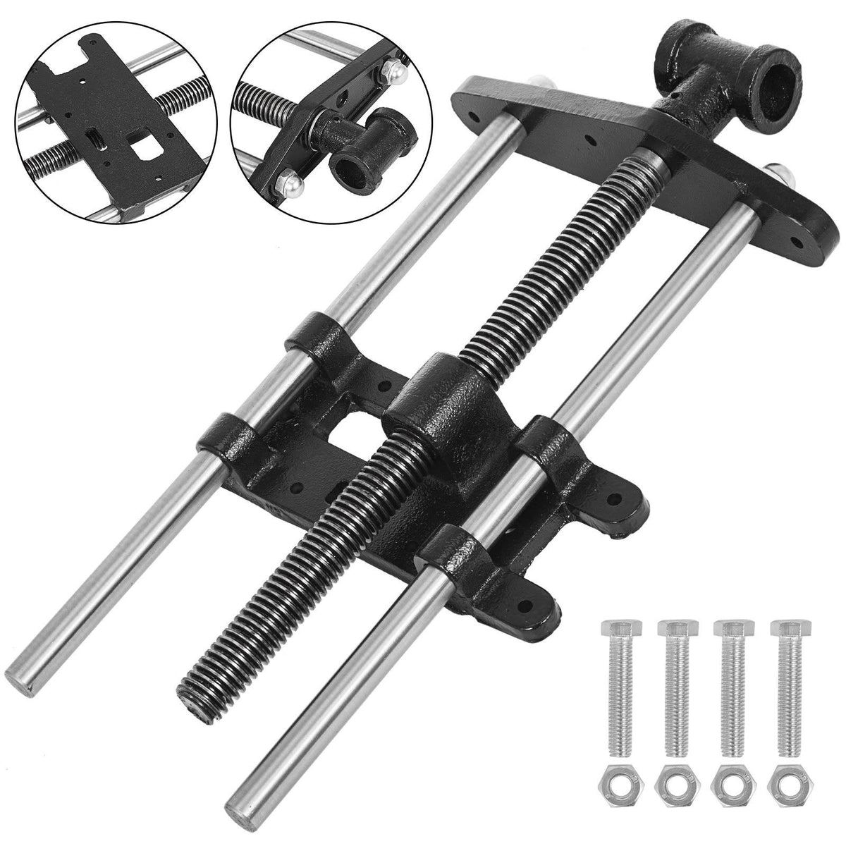 10.5x22 Woodworking Bench Vise Cast Iron 500mm Screw X764617