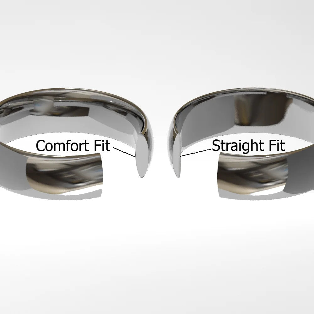 Titanium Tungsten Carbide Black Diamond Comfort Fit Mens Wedding Band Ring 8mm Sz 10.0 Z674
