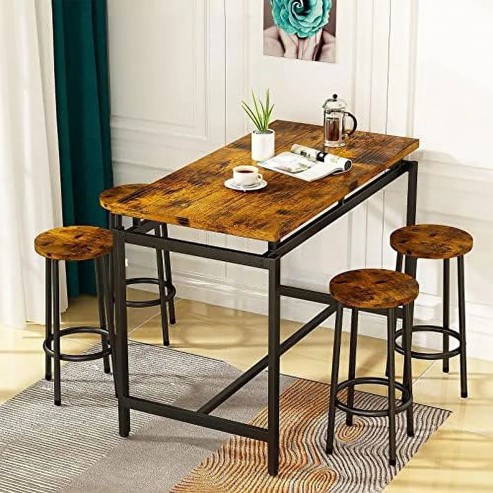 Dining Room Table Set with 2 Benches S735