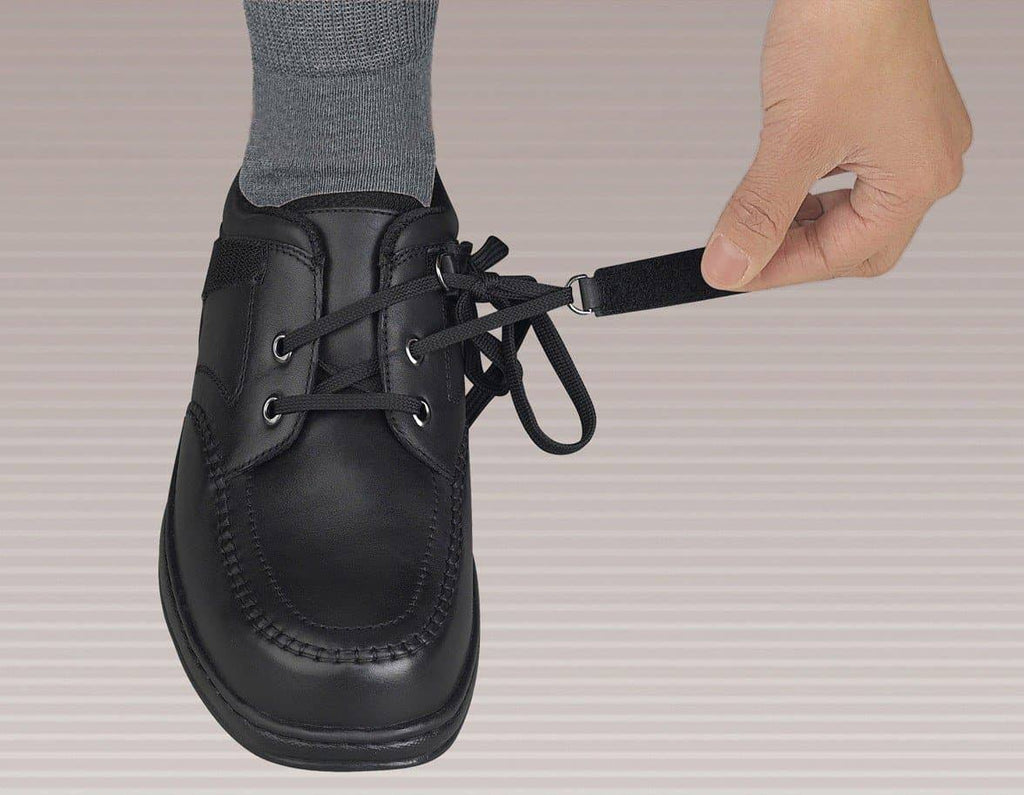 Black Leather Men&s Shoes D89147