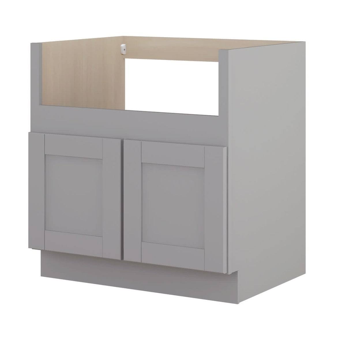 Dove Gray Double Door Farm Sink Base Cabinet S6641
