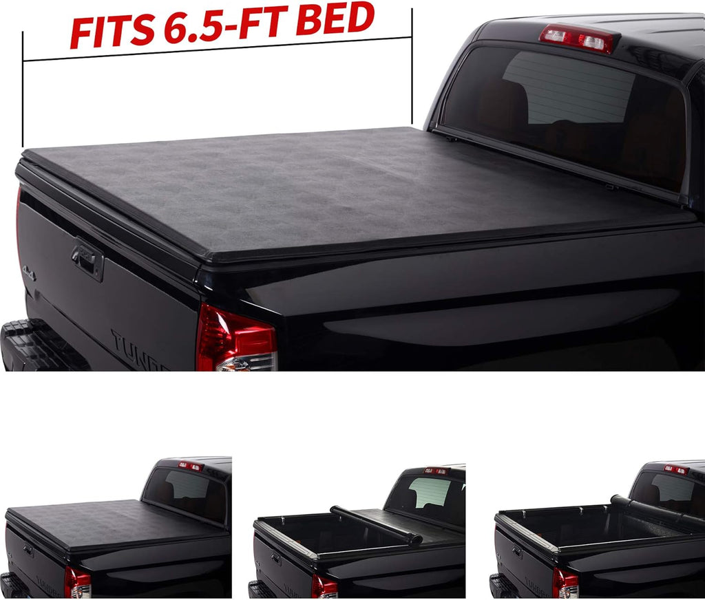 Soft Roll Up Tonneau Cover for Pickup 6.5ft Bed G3911