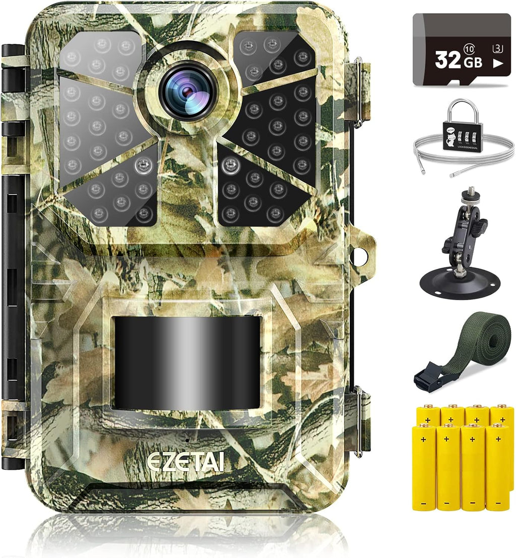 1520P 20MP Mini Trail Camera with Night Vision Motion Activated IP66 Waterproof P8525