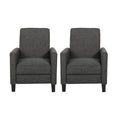Set of 2 Fabric Recliner Moss Gray L447