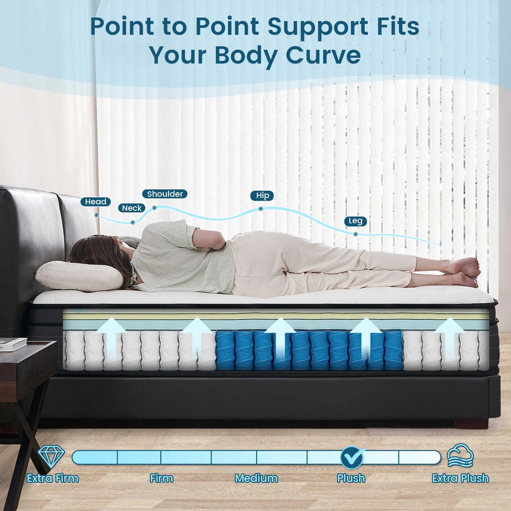 10 Inch Memory Foam Hybrid Twin Mattress B853