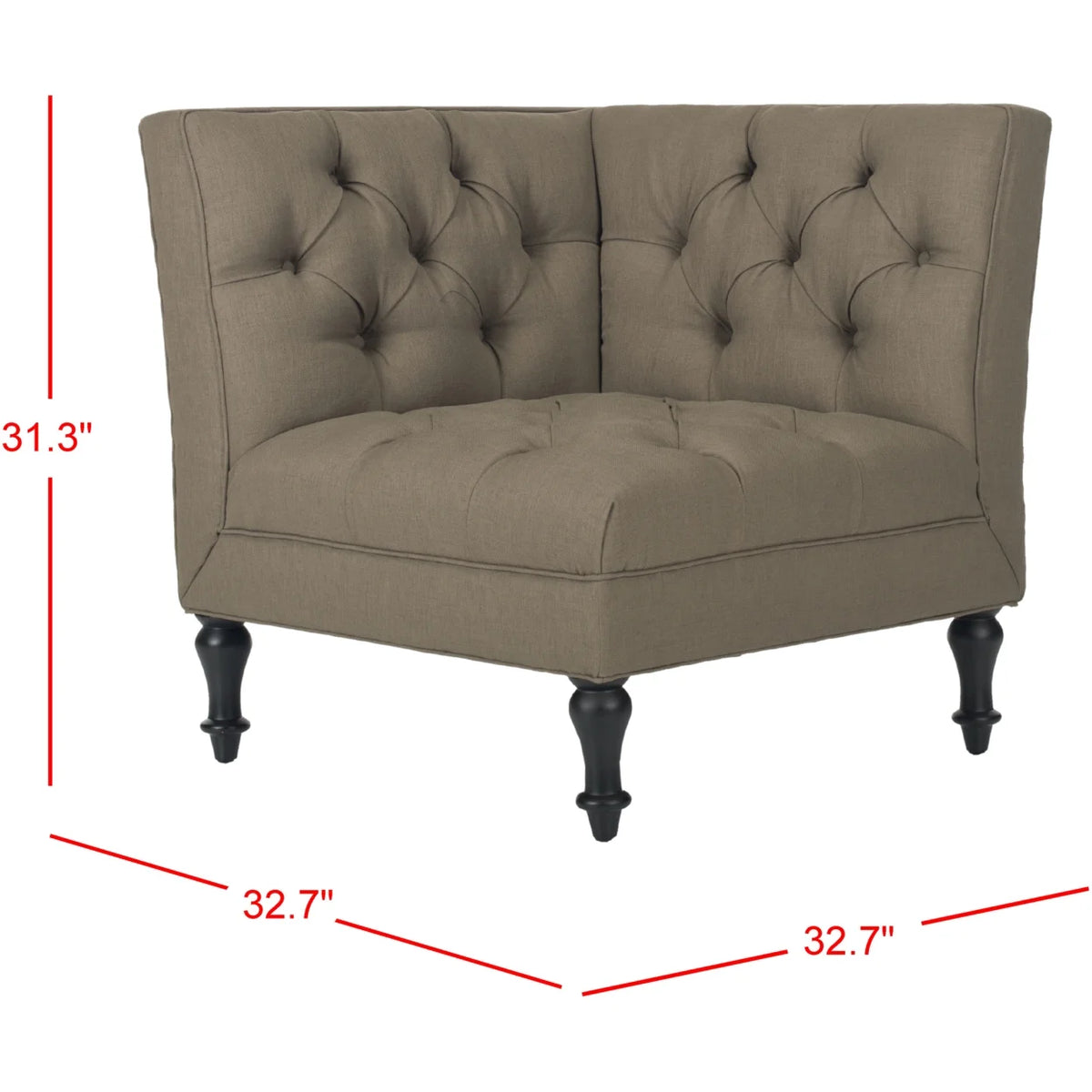 Olive Tufted Corner Chair O3802