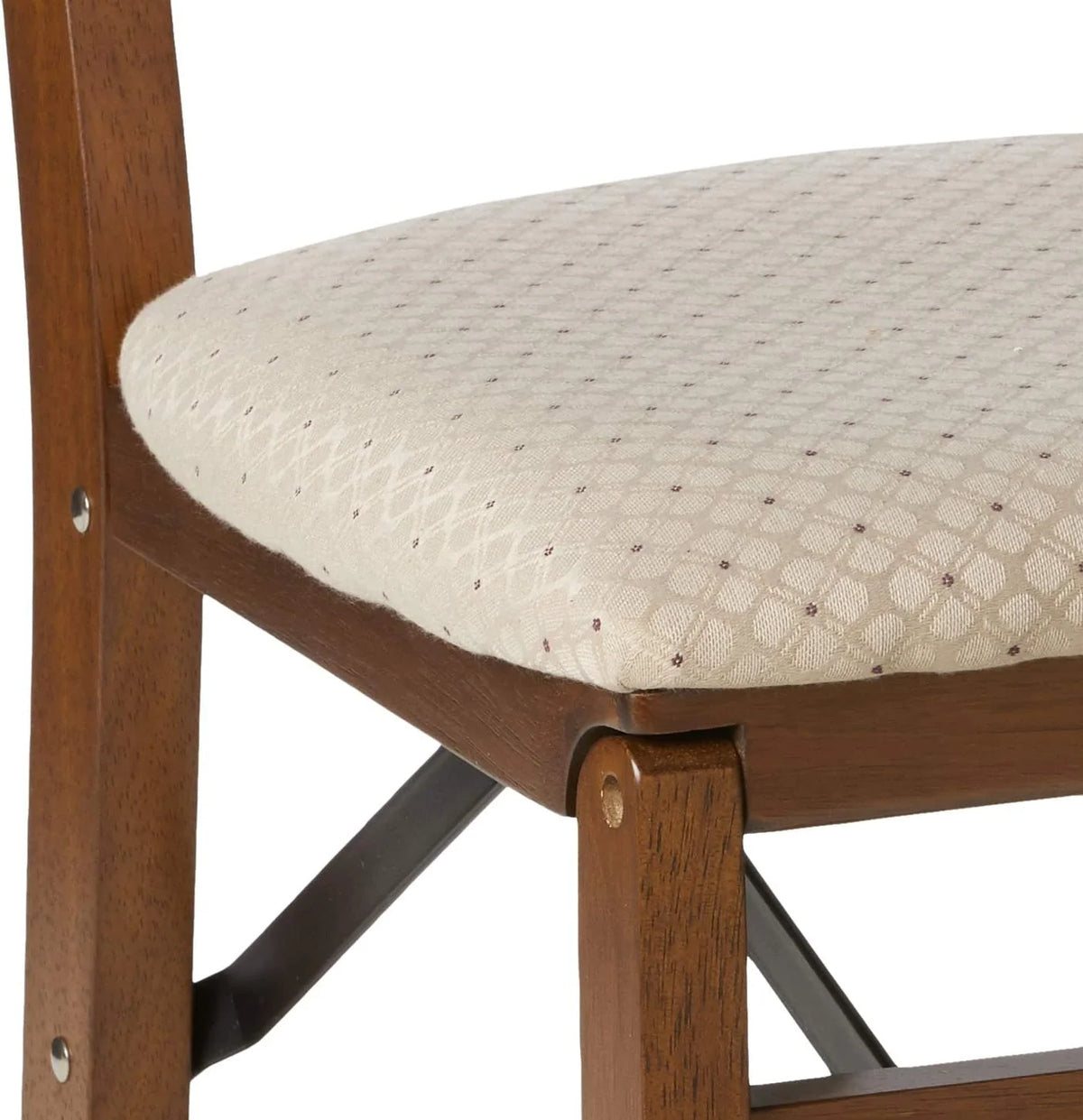 Fruitwood Finish Folding Chair Set of 2 P7721
