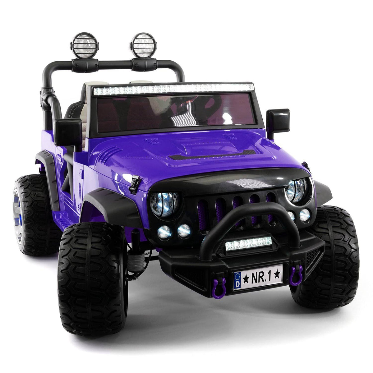 Purple 12V Kids Ride-On Car Truck with R/C Parental Remote I4009