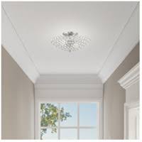 Brushed Nickel 2 Light Ceiling Mount J9498