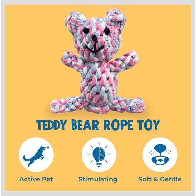 Knotted Soft Cotton Rope Teething Toy F1322