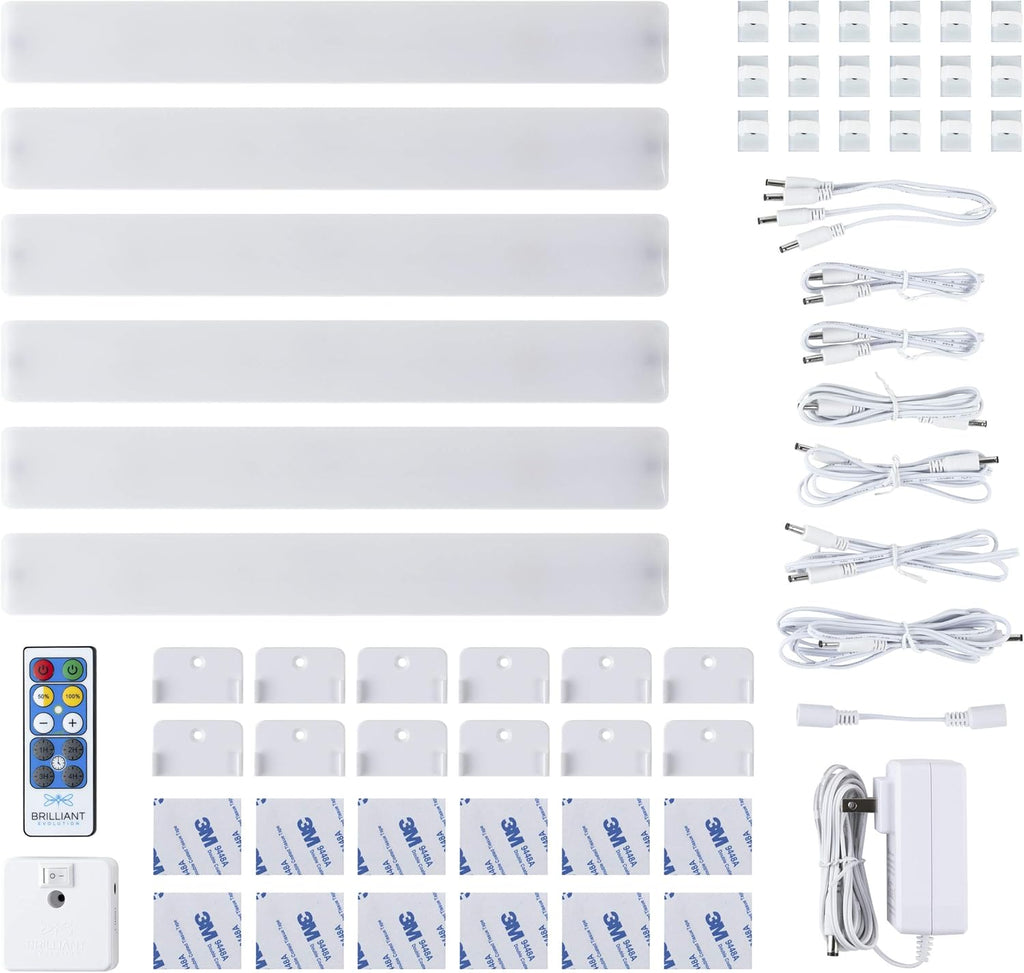 Wired LED Under Cabinet Light Kit with Remote Control 3 Bars J679644