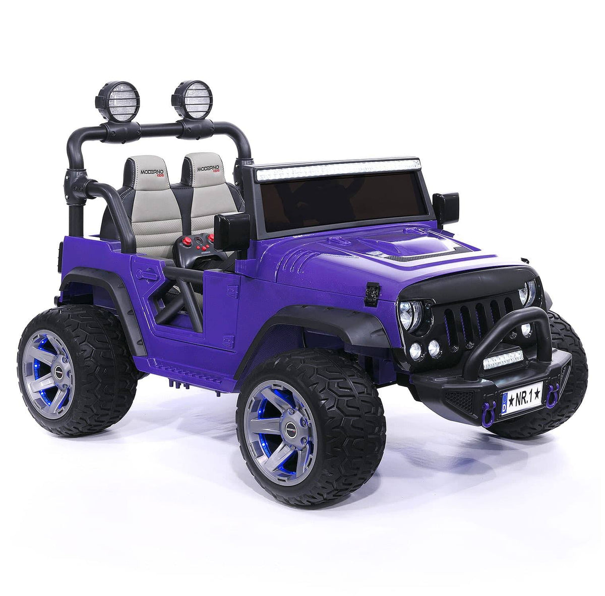 Purple 12V Kids Ride-On Car Truck with R/C Parental Remote I4009