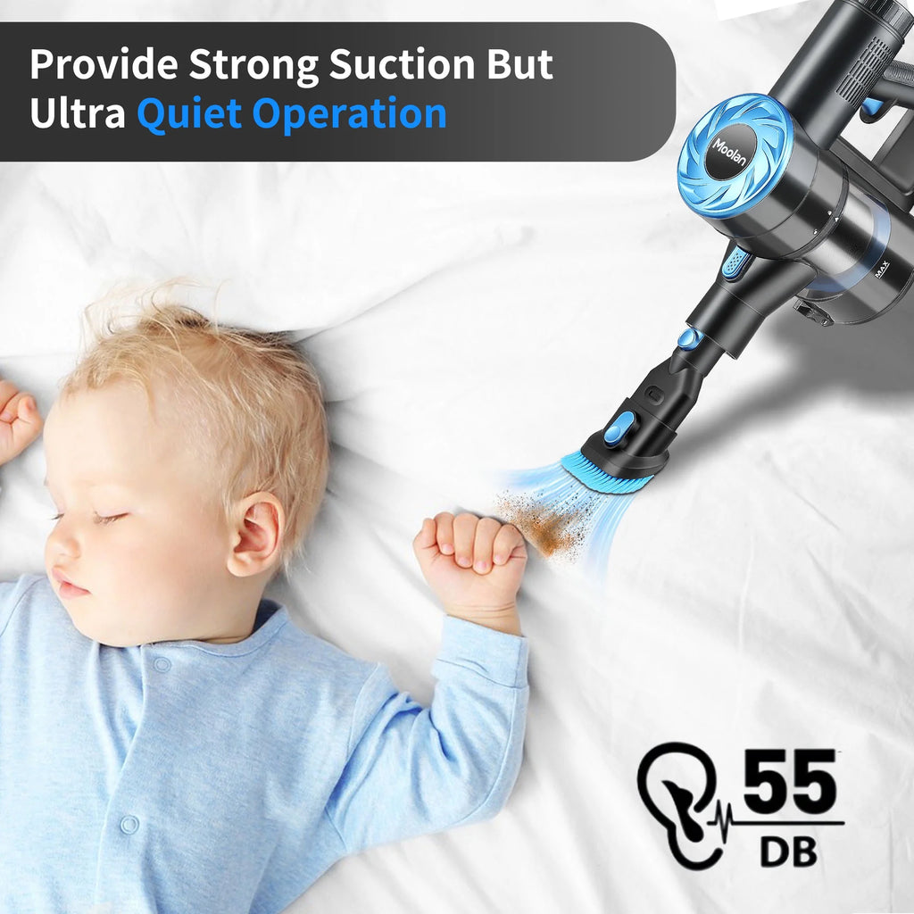 Cordless Stick Vacuum Cleaner with LED Headlights S856