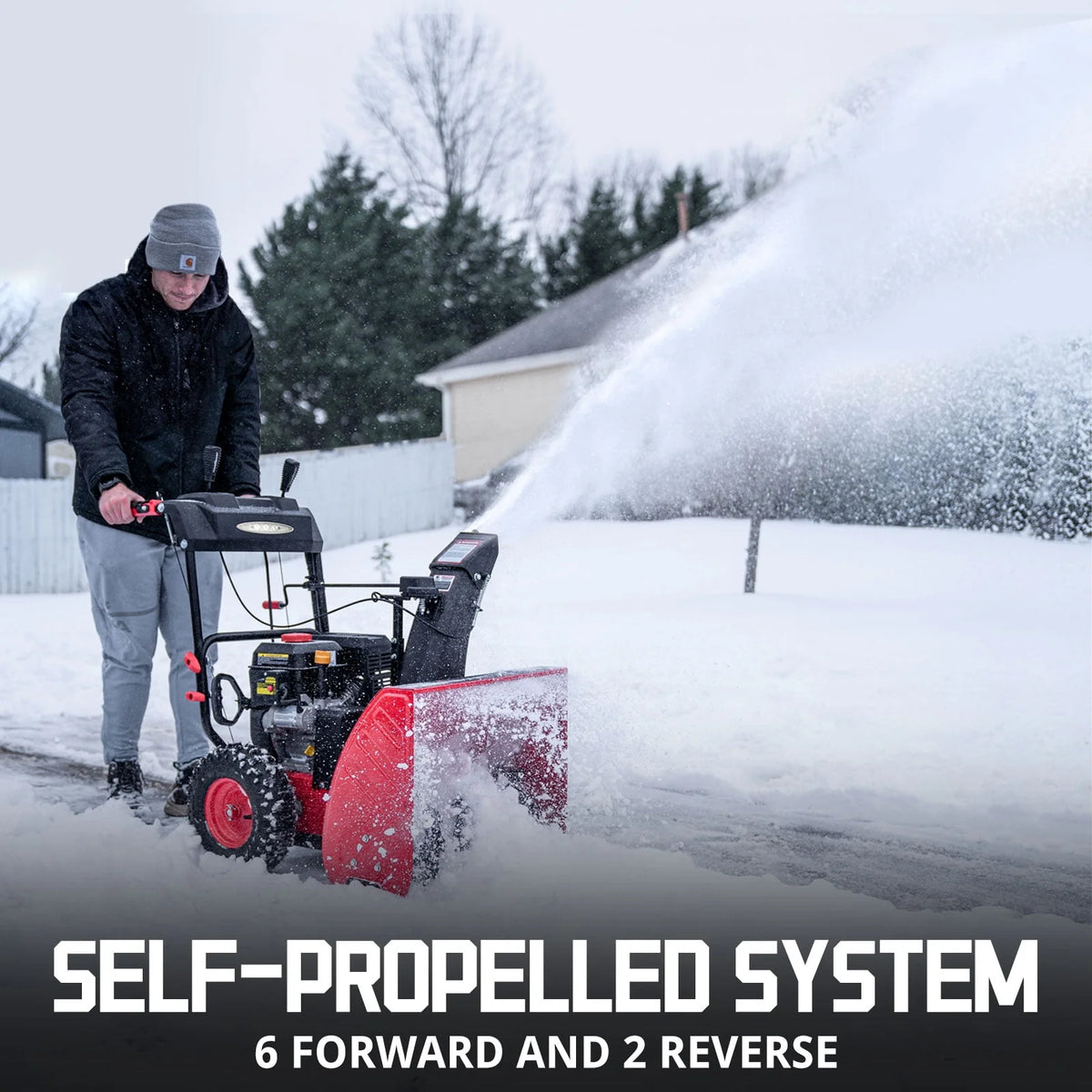 24 in. Two-Stage 212CC Self-Propelled Gas Snow Blower M298