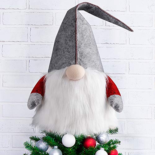 25 Inch Plush Gnome Christmas Tree Topper F951