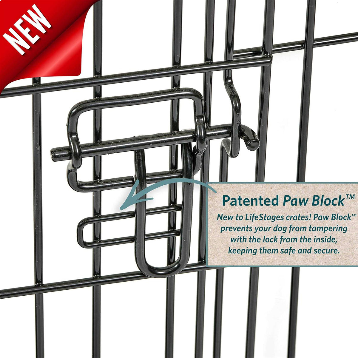 Black Single Door Dog Crate J691046