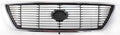 Chrome Shell Plastic Grille Assembly with Painted Silver Gray Insert P9371