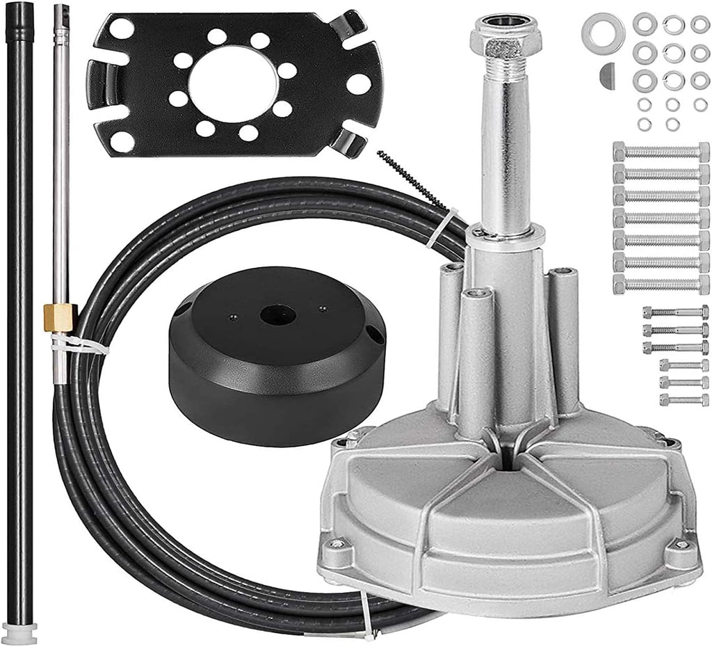 Boat Steering Control Cable 16 Feet Mechanical Rotary Steering Kit A264