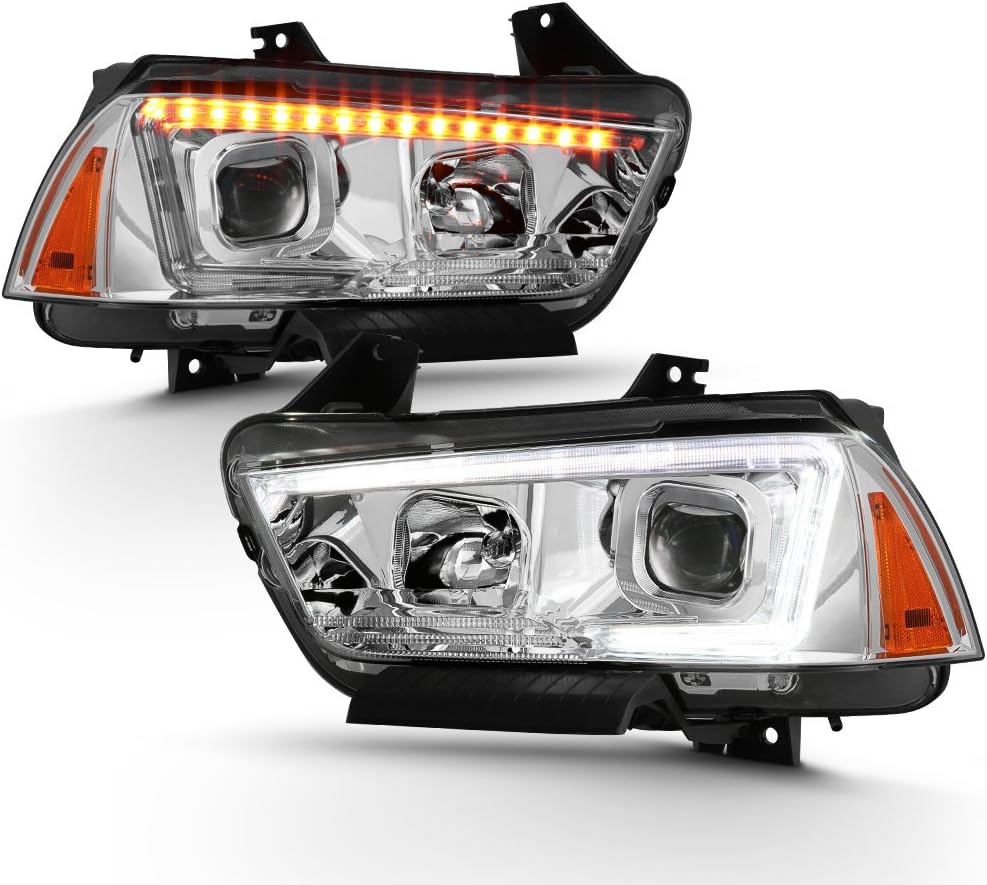 Chrome Projector Headlights Set L7259