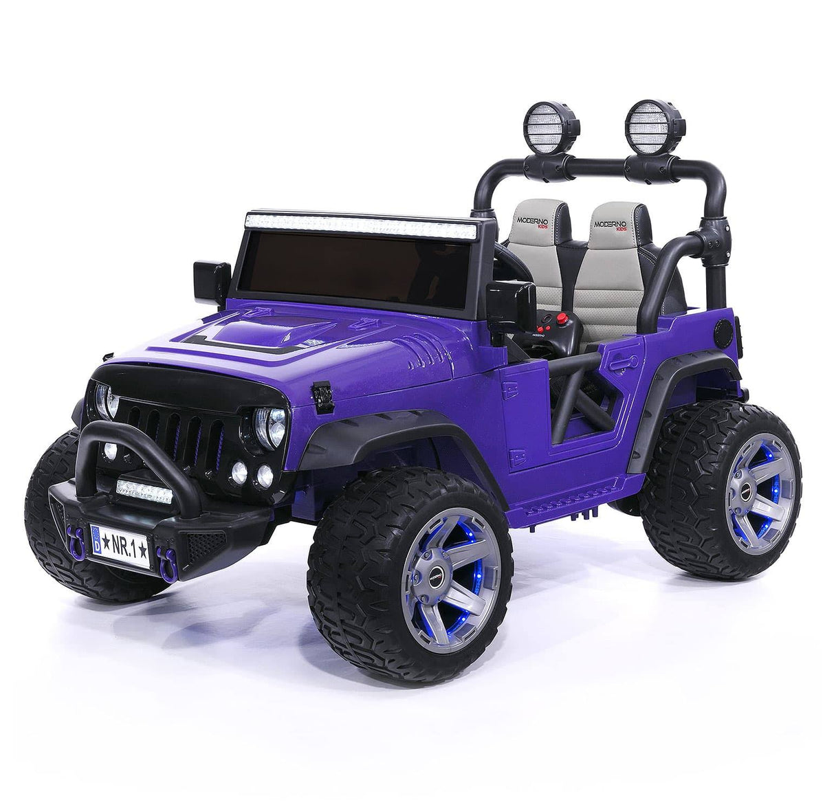 Purple 12V Kids Ride-On Car Truck with R/C Parental Remote I4009