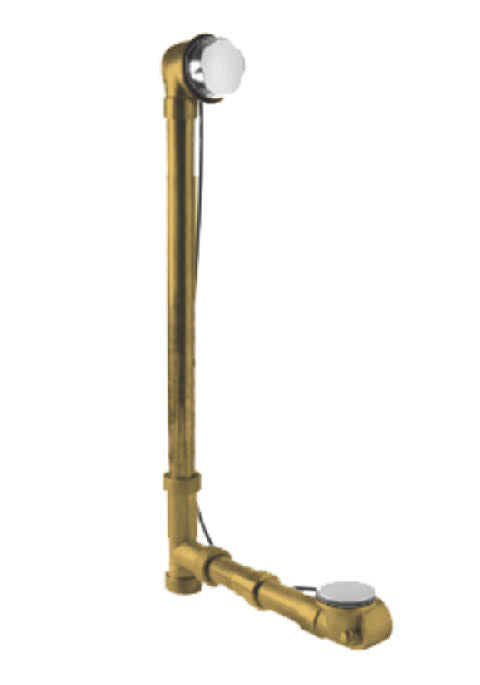 Brass Body Cable Operated Bath Waste and Overflow Drain S973