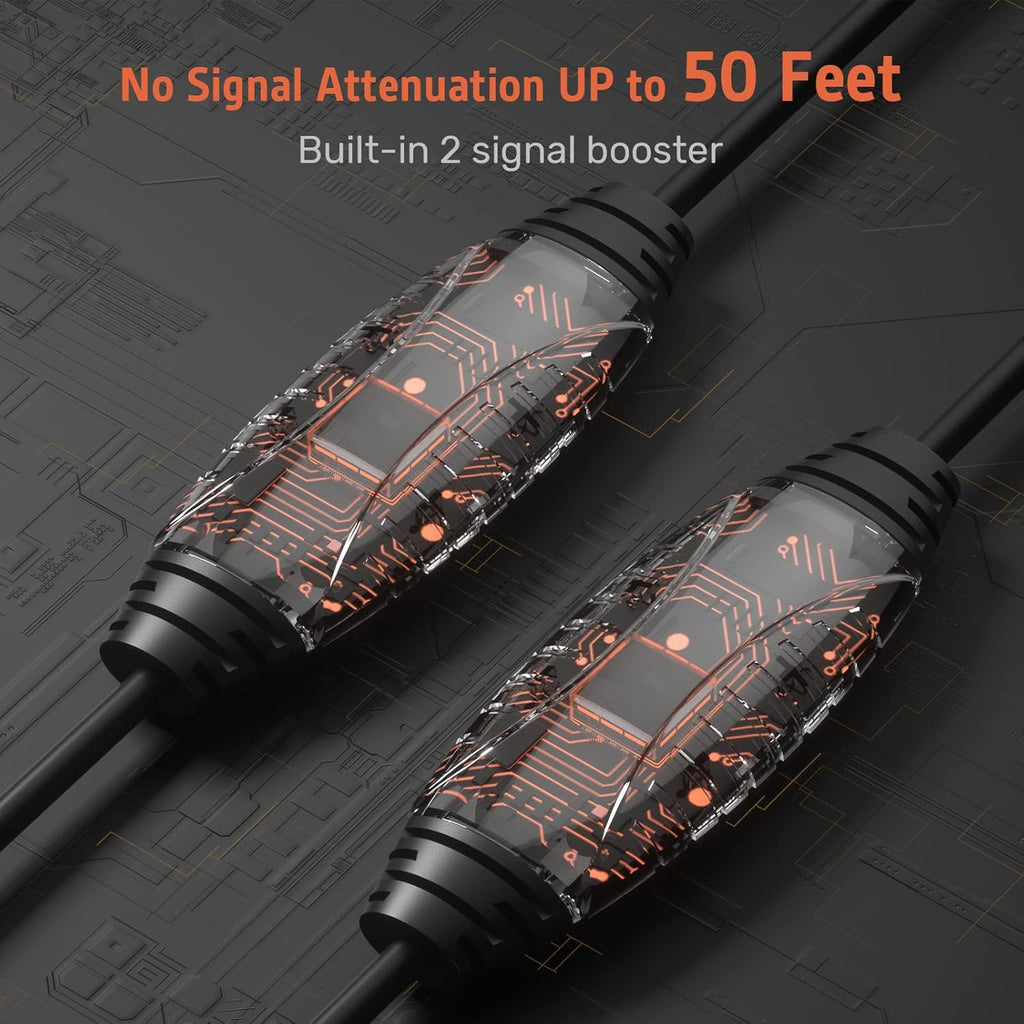 50 Feet Active USB 3.0 Male to Female Extension Cable with Power Adapter R1928