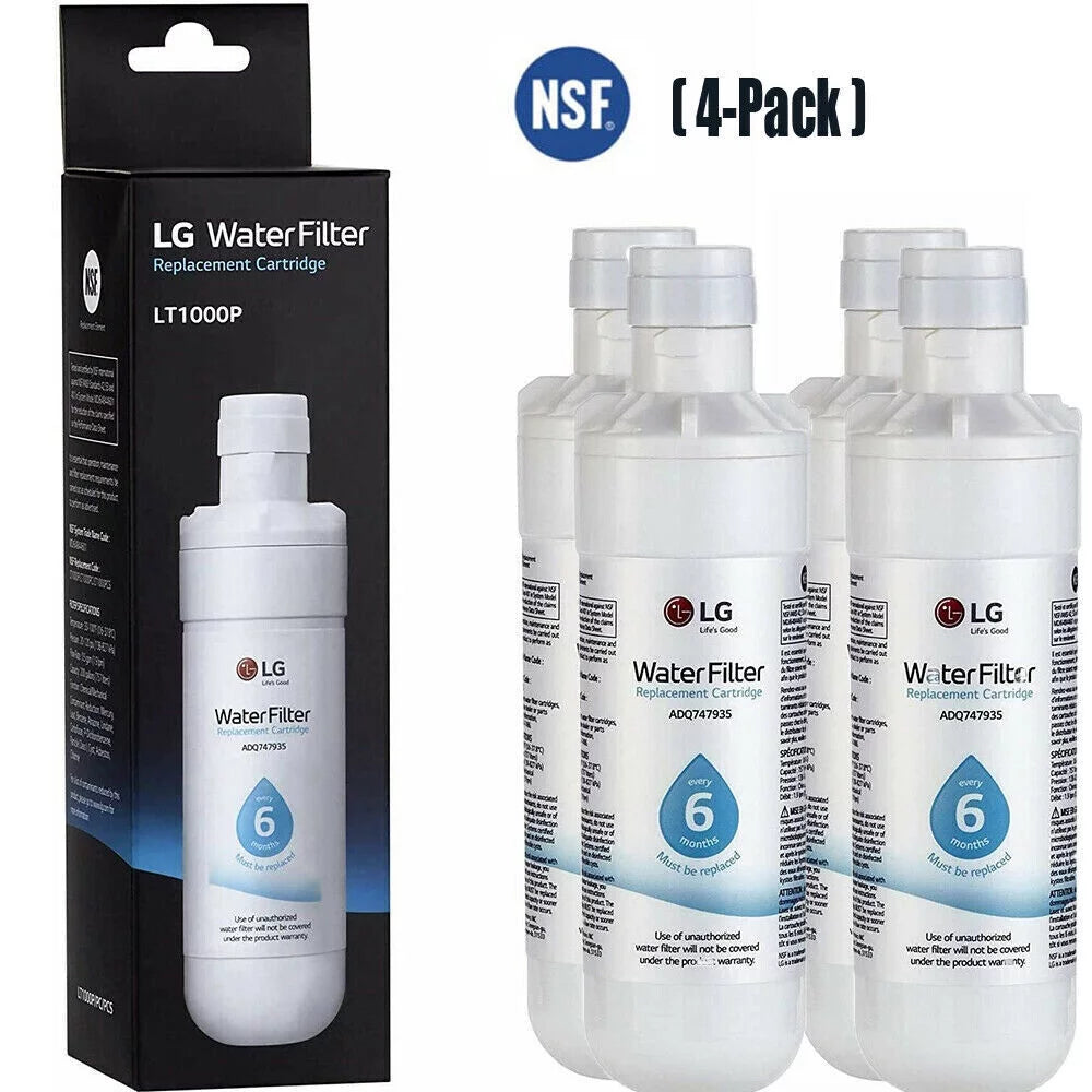Replacement Refrigerator Water Filter (Pack of 4) T807