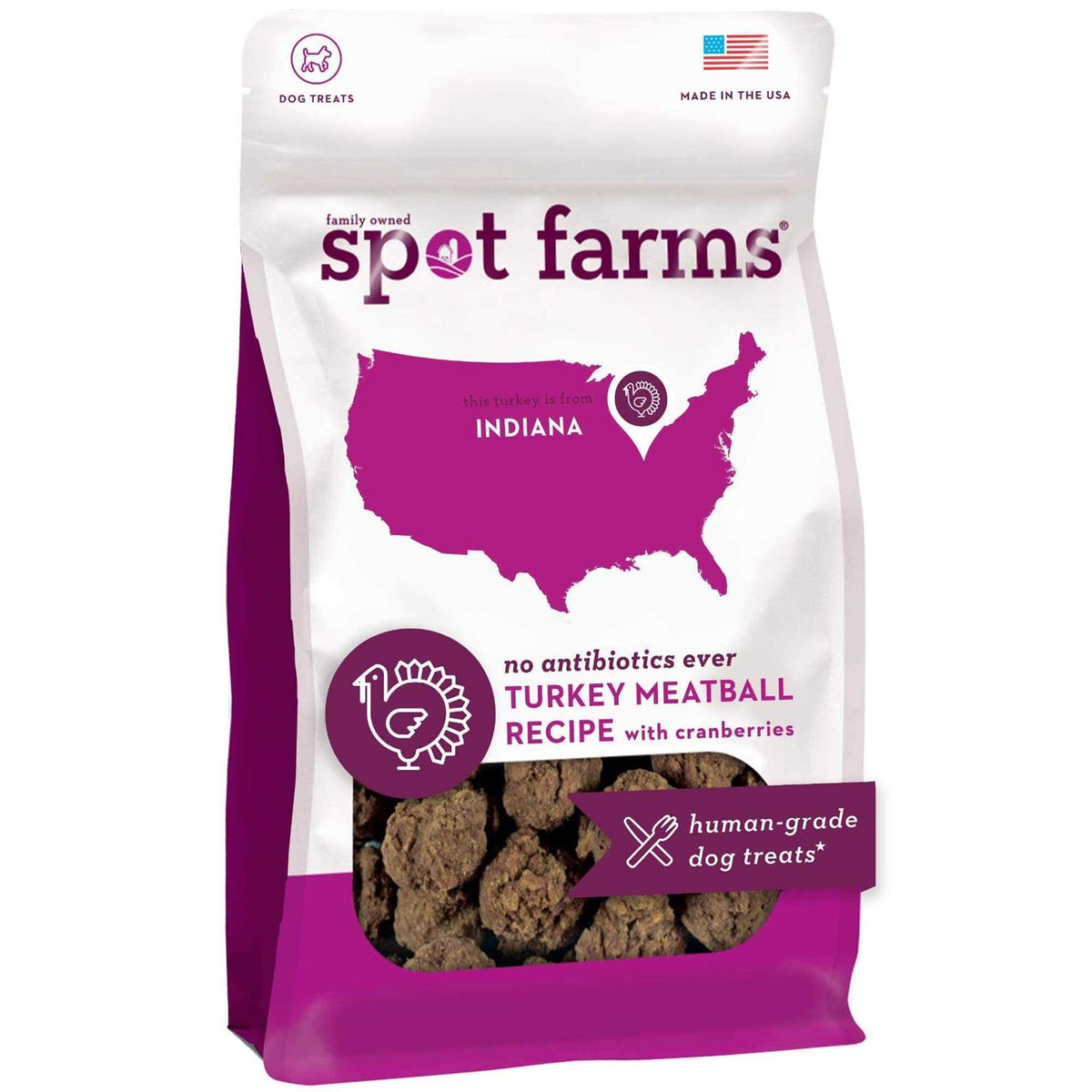 Turkey Meatball Dog Treats with Cranberries J39653