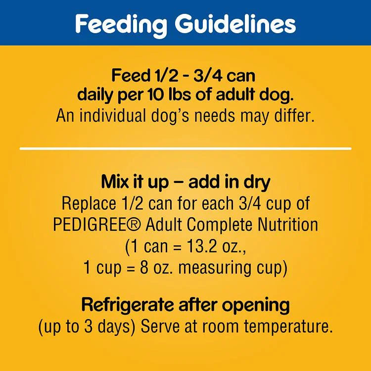 Prime Rib and Chicken Wet Dog Food Variety Pack, 13.2 oz, Pack of 12 Q596