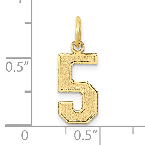 10K Yellow Gold Number 5 Charm C584