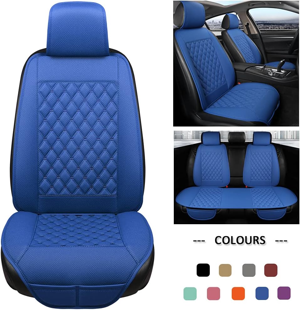 Blue Diamond Pattern Car Seat Covers P83255