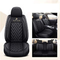 L-Black-Beige Car Seat Covers 5 Seats Full Set L572