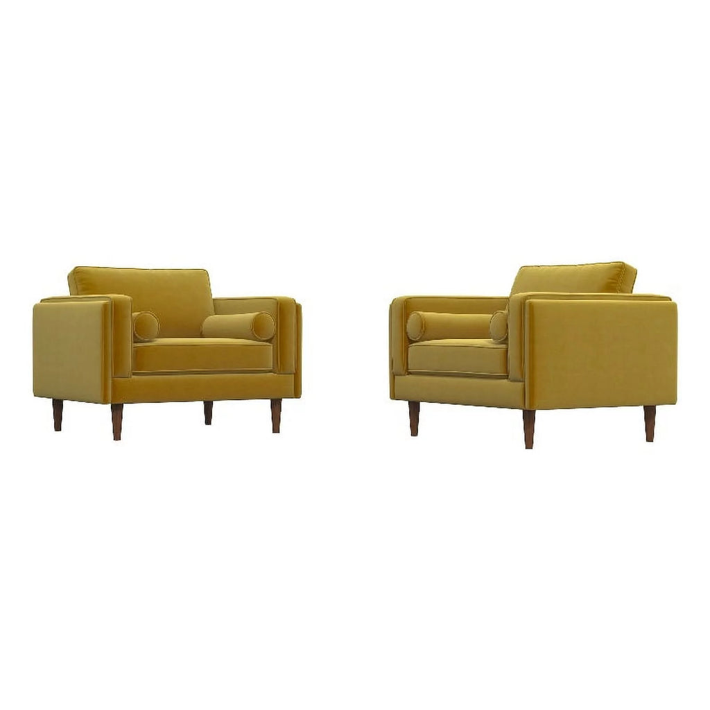 Velvet Lounge Chair Set of 2 B303918