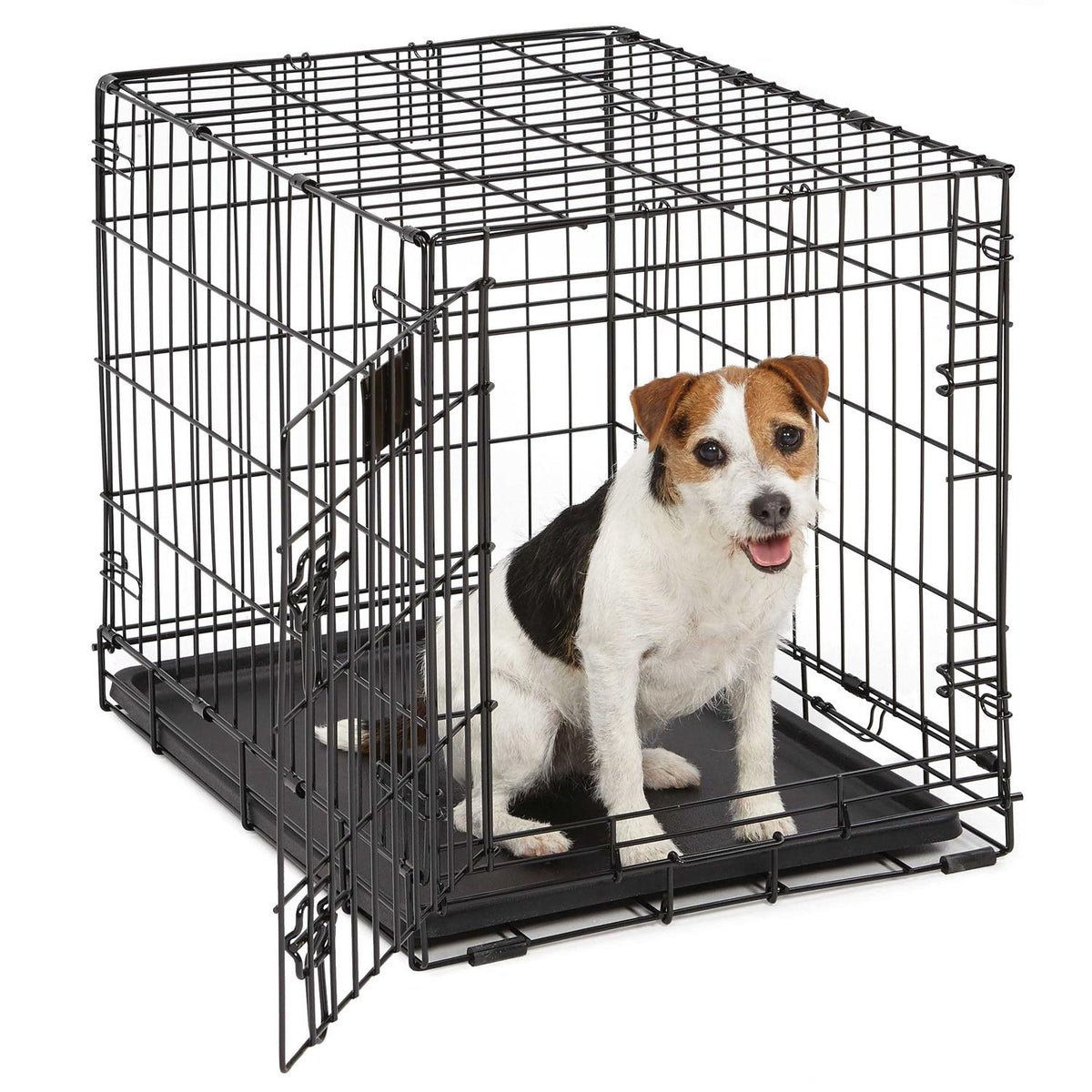 Black Single Door Dog Crate J691046