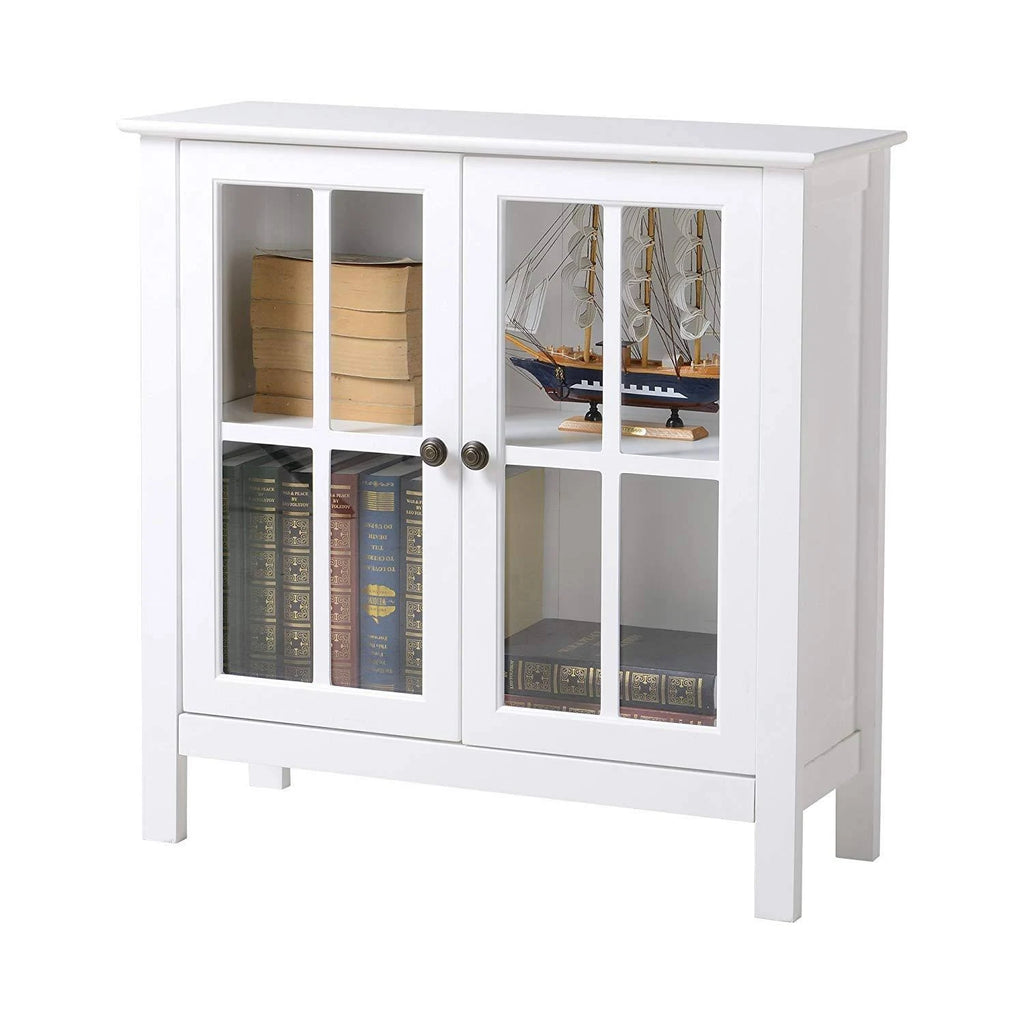 Glass Door Accent and Display Cabinet O456