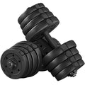 66 Lb. Adjustable Dumbbell Set Black A723