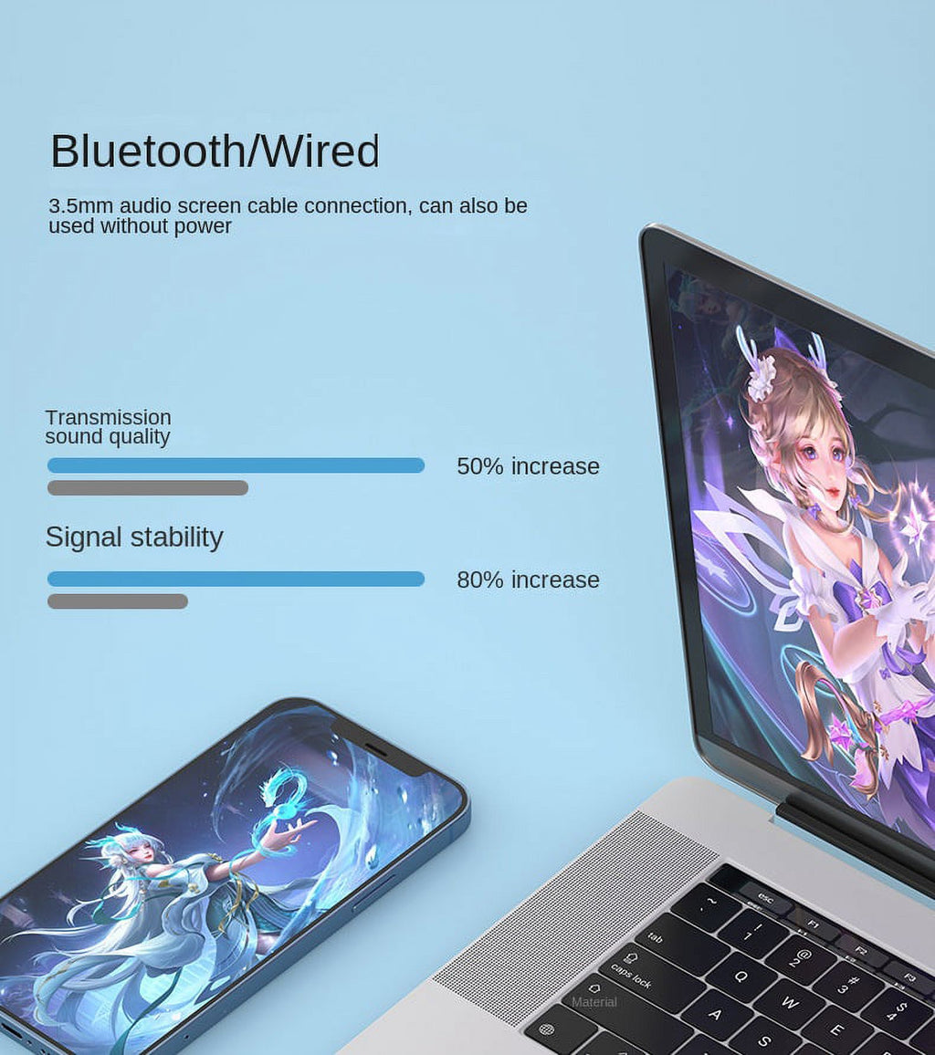 Wireless Bluetooth Gaming Headphones with Microphone Q347432