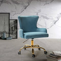 Blue Task Chair with Golden Base R5486