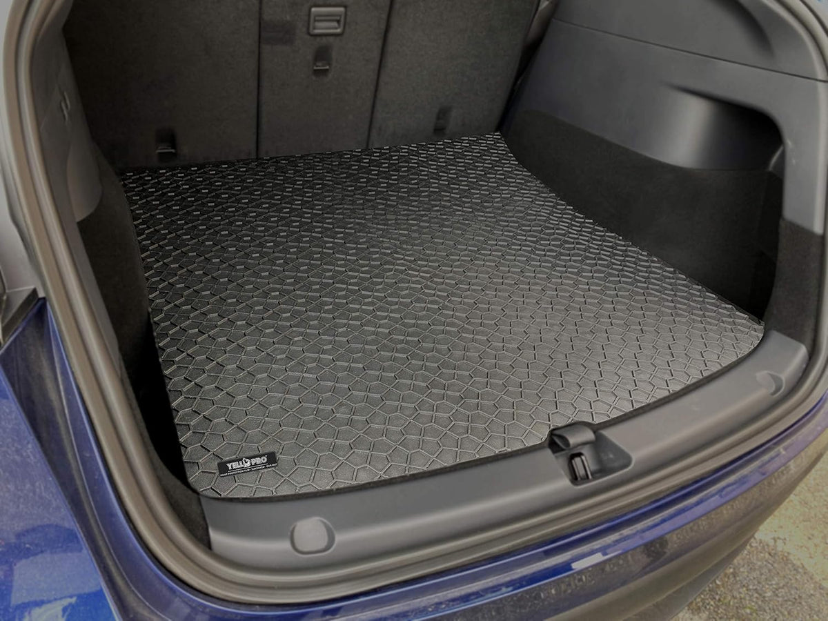Black Rubber Heavy Duty Cargo Floor Mat for Tesla Model Y 5 Seater L333983