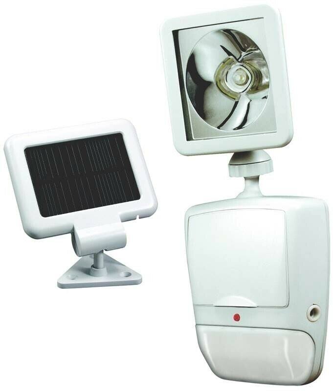White Solar Motion Flood Light D28234
