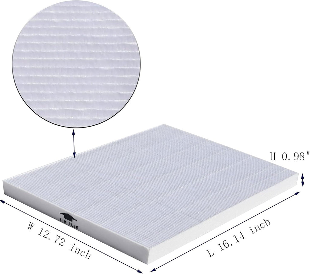 2 Pack Replacement HEPA Filter and Activated Carbon Filter for Air Purifier N432