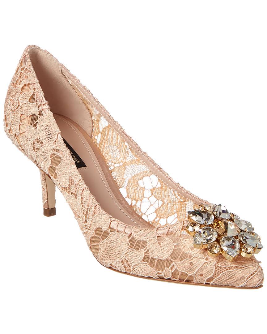 Embellished Lace Pump A99401