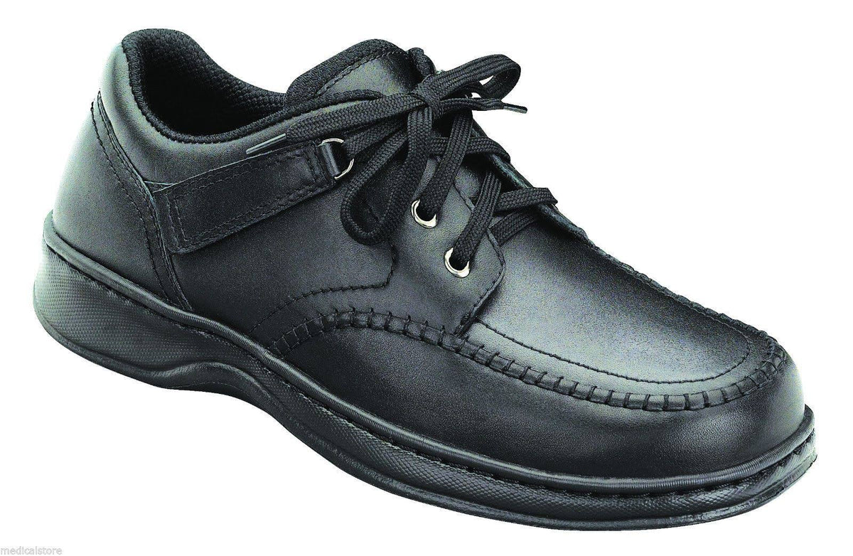 Black Leather Men&s Shoes D89147