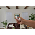 White Cordless Blackout Motorized Cellular Shade with Remote Control T690693