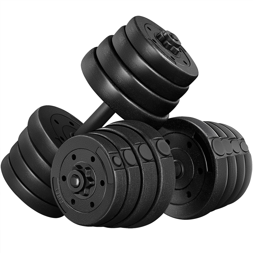 66 Lb. Adjustable Dumbbell Set Black A723