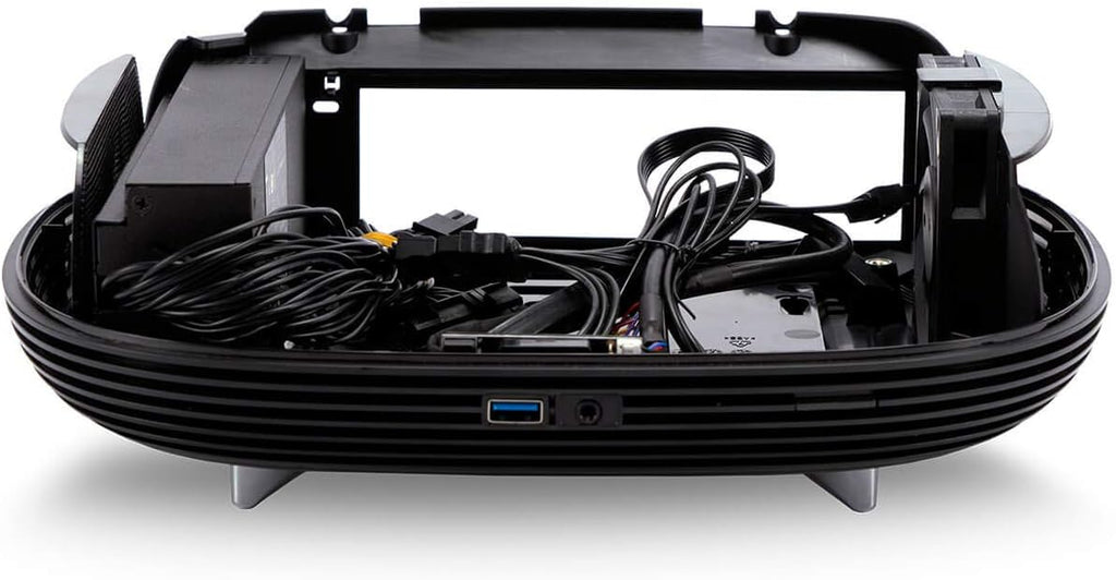 Mini-ITX Tower Case with 200W 80 Plus Gold Power Supply and Tempered Glass Top Panel N79695