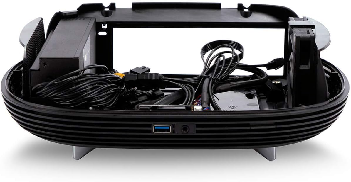 Mini-ITX Tower Case with 200W 80 Plus Gold Power Supply and Tempered Glass Top Panel N79695